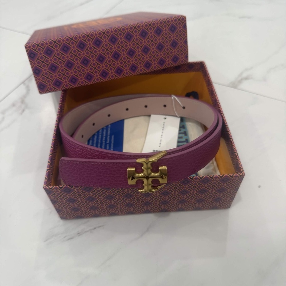 Tory Burch 1” Miller Reversible Belt Women’s Size Small - Picture 1 of 5